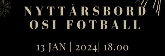 OSI Fotball Nyttårsbord 2024